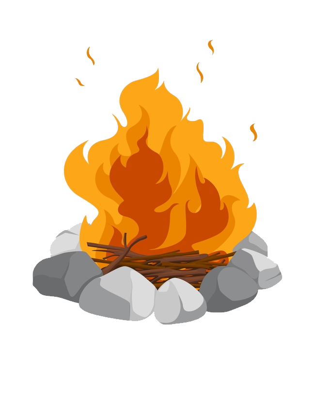 Vector Campfire Flame Transparent PNG Image