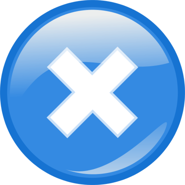 Cancel Button Transparent PNG Image