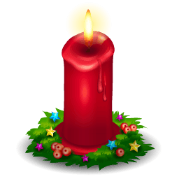 Christmas Candle Transparent PNG Image