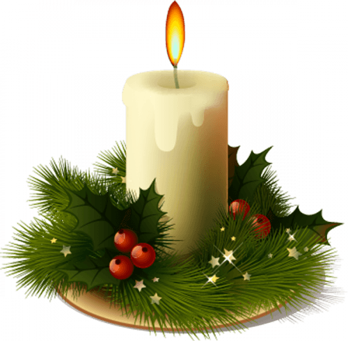 Christmas Candle Transparent PNG Image