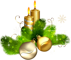 Christmas Candle Transparent PNG Image