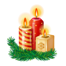 Christmas Candle Transparent PNG Image