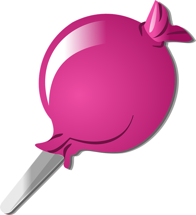 Pink Lollipop Candy Transparent PNG Image