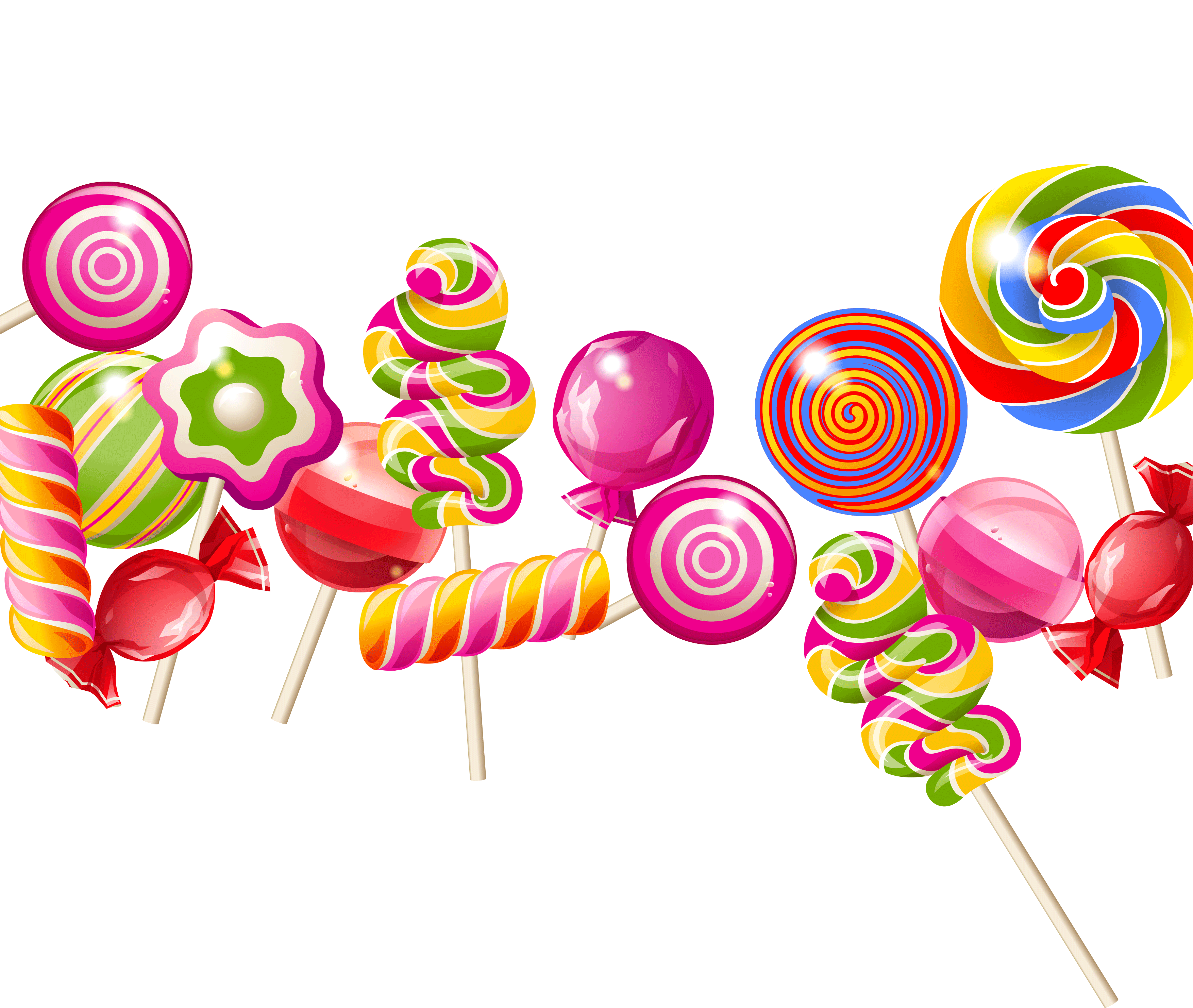 Strawberry Lollipop Candy Transparent PNG Image