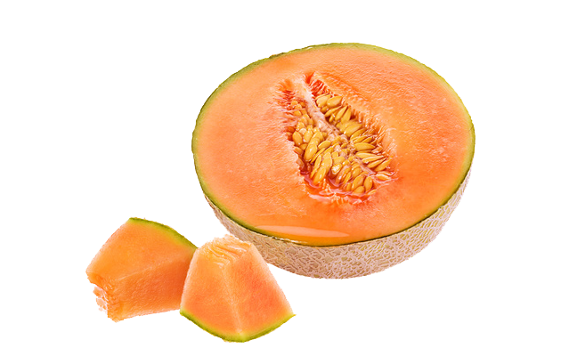 Cantaloupe Organic Slices Transparent PNG Image