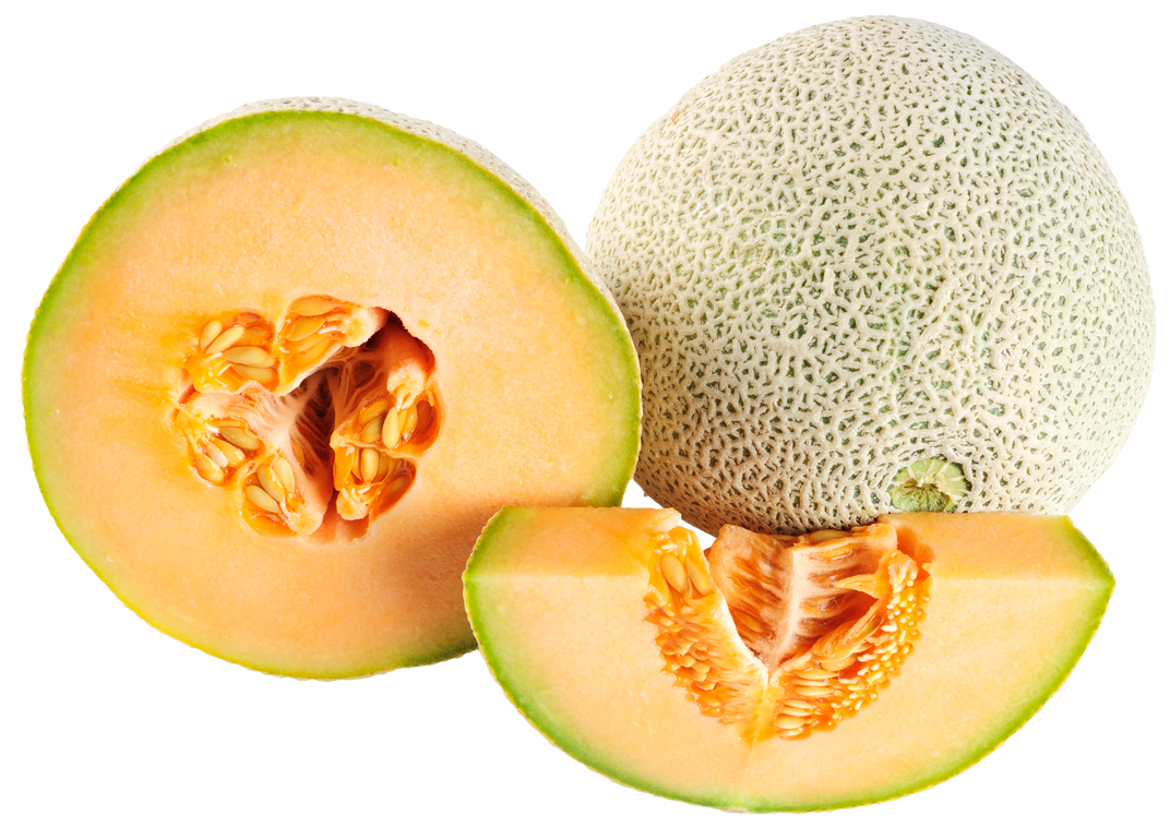 Cantaloupe Organic Slices Transparent PNG Image