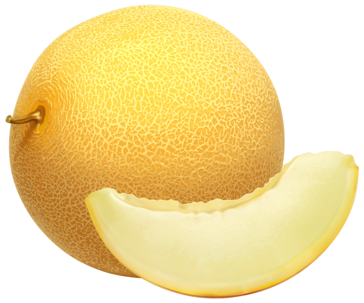 Cantaloupe Yellow Transparent PNG Image