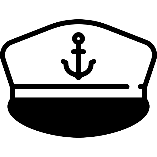 Captain Navy Cap Vector Transparent PNG Image