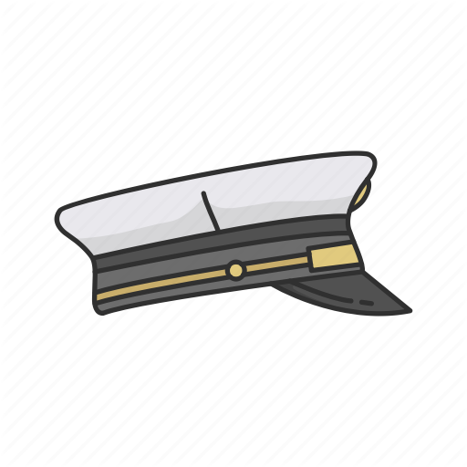 Captain Navy Cap Vector Transparent PNG Image