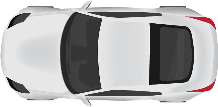 Car Top Vector View Transparent PNG Image