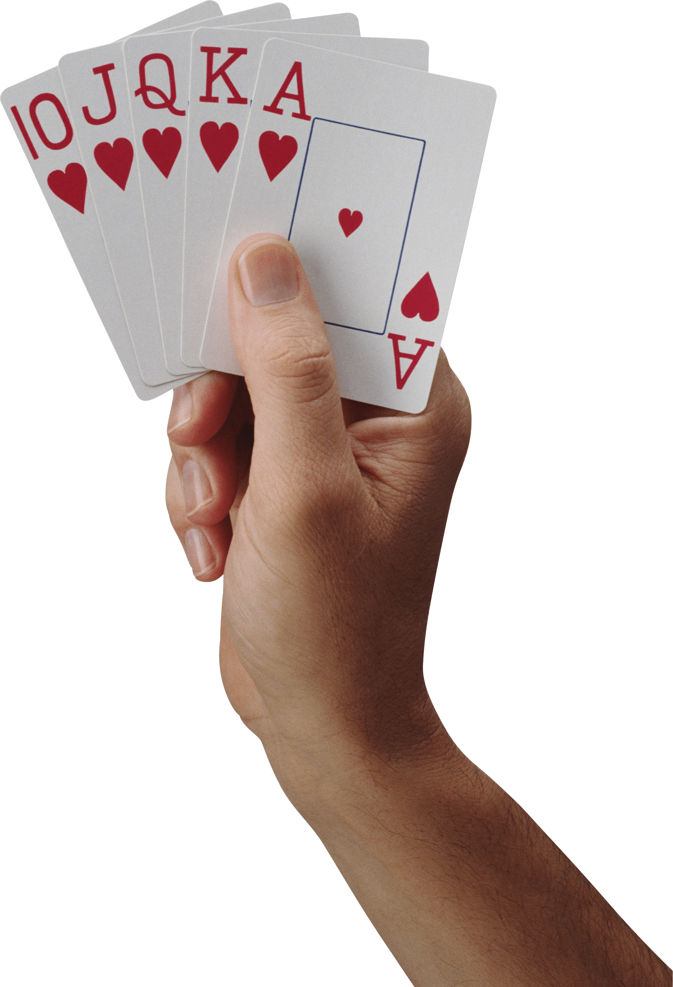 Cards In Hand Transparent PNG Image