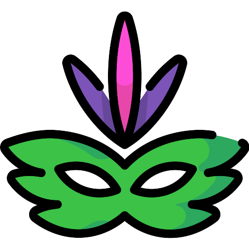 Mask Eye Carnival Colorful Transparent PNG Image