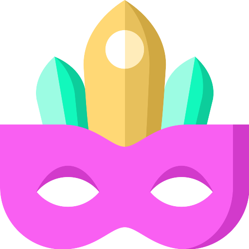 Mask Eye Carnival Colorful Transparent PNG Image