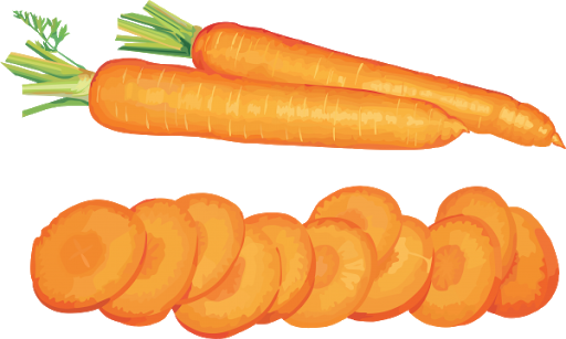 Carrot Salad Slices Transparent PNG Image