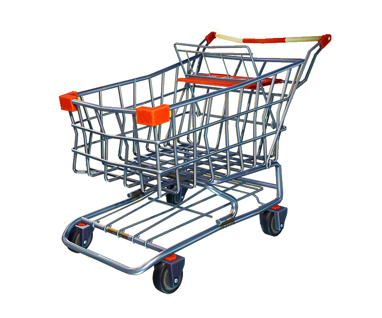 Battle Royale Shopping Fortnite Cart Transparent PNG Image