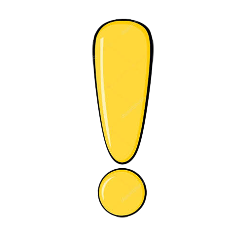 Exclamation Line Cartoon Yellow Mark Transparent PNG Image