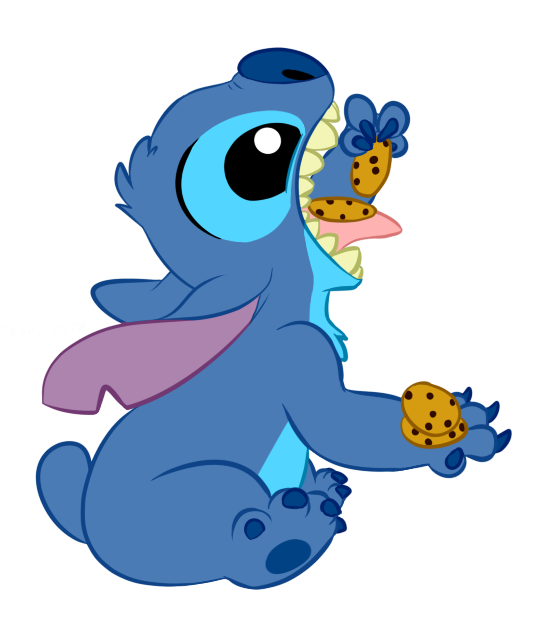 Biscuits Art Eating Stitch Fish Transparent PNG Image
