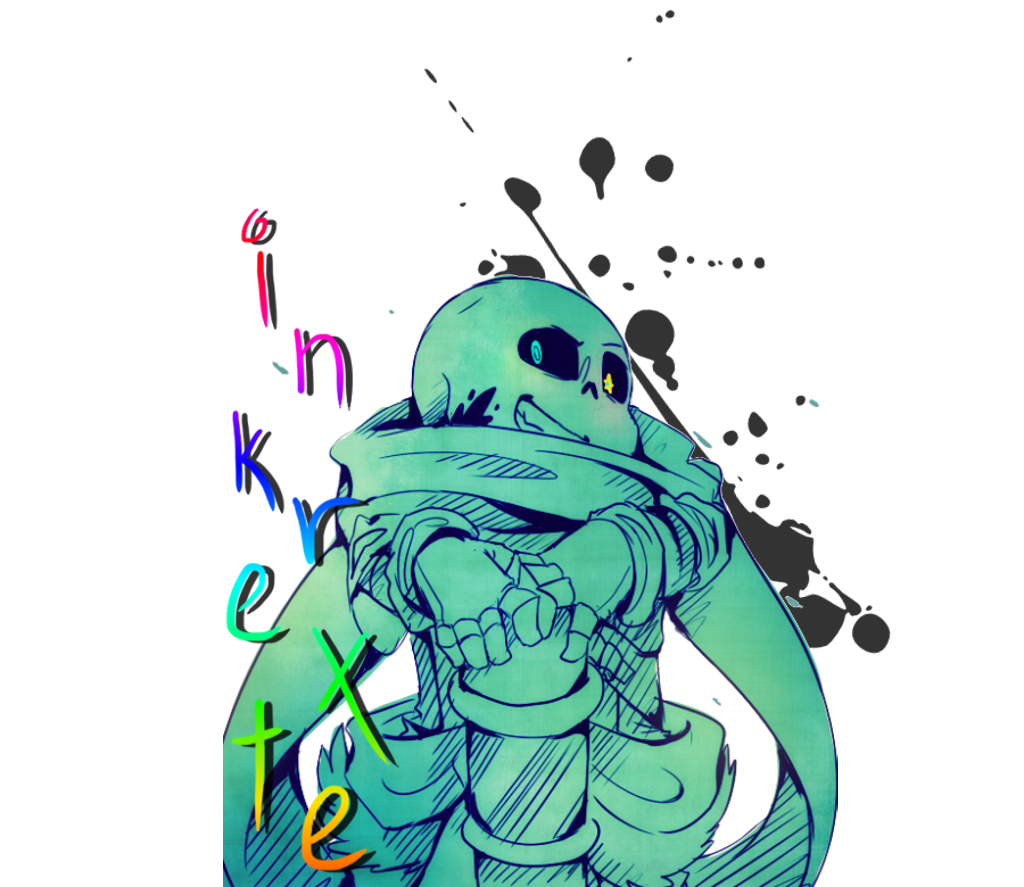Fiction Ink Art Sans Undertale Transparent PNG Image