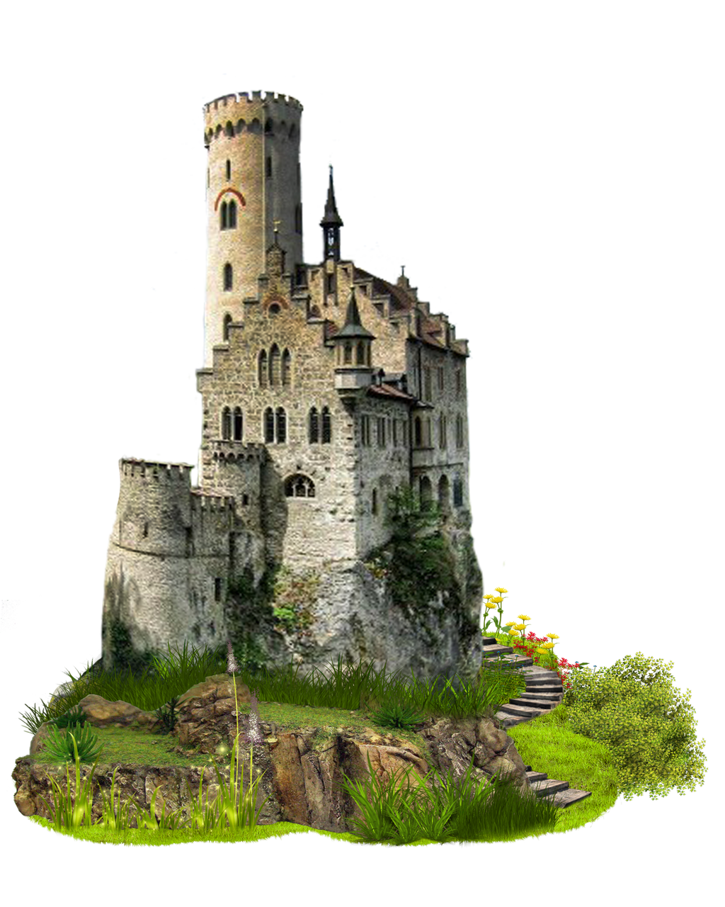 Fantasy Castle Transparent PNG Image