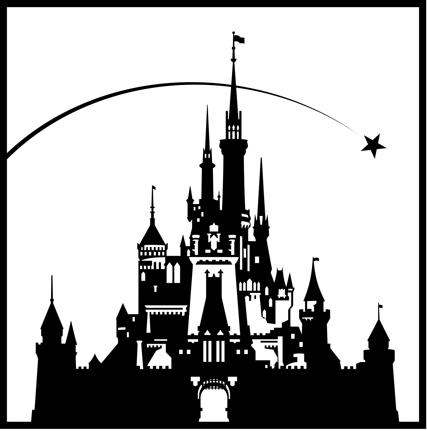 Castle Silhouette Disney Transparent PNG Image