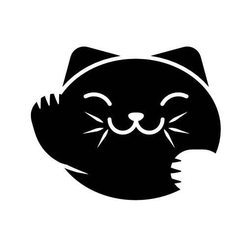 Vector Black Cat Transparent PNG Image