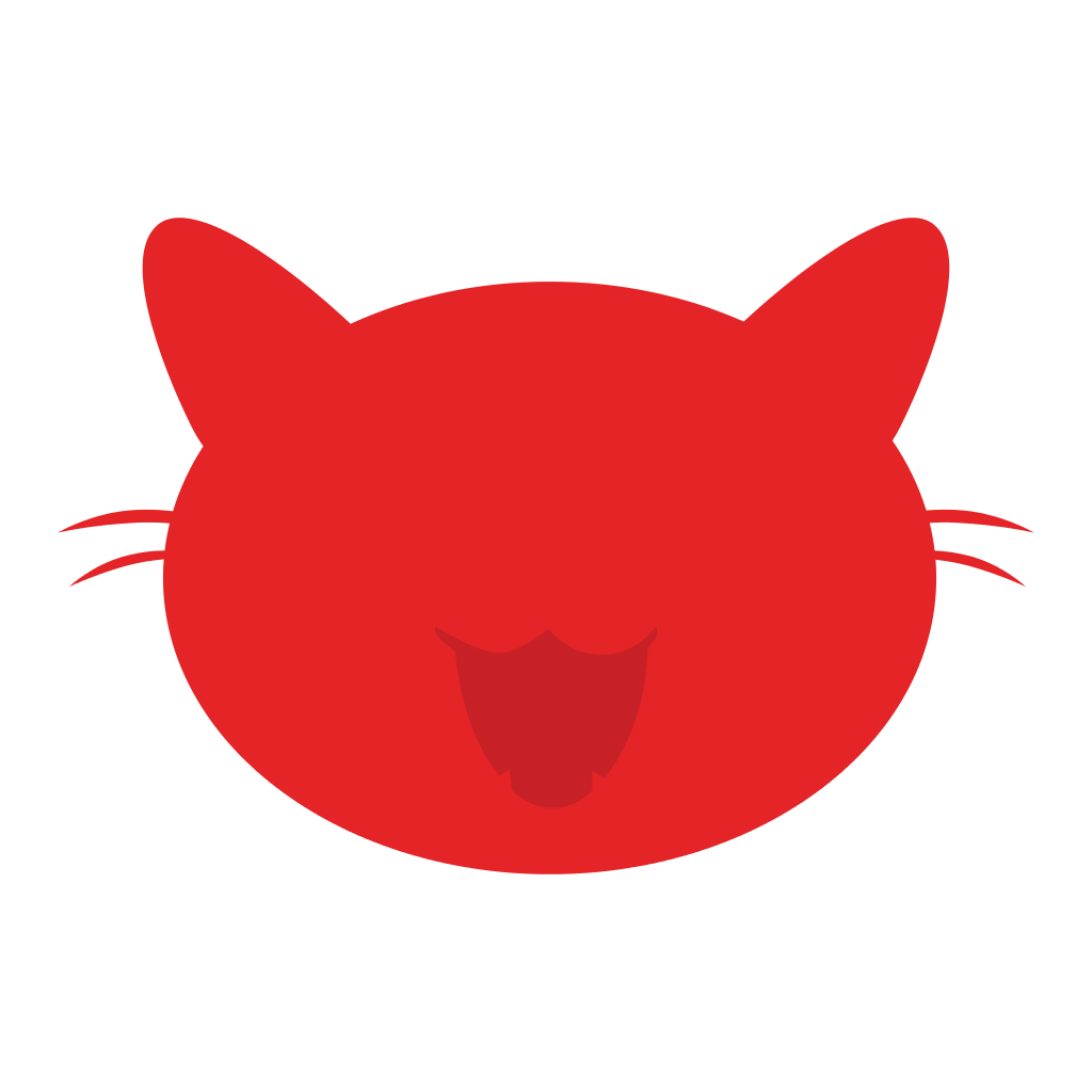 Vector Cat Face Transparent PNG Image