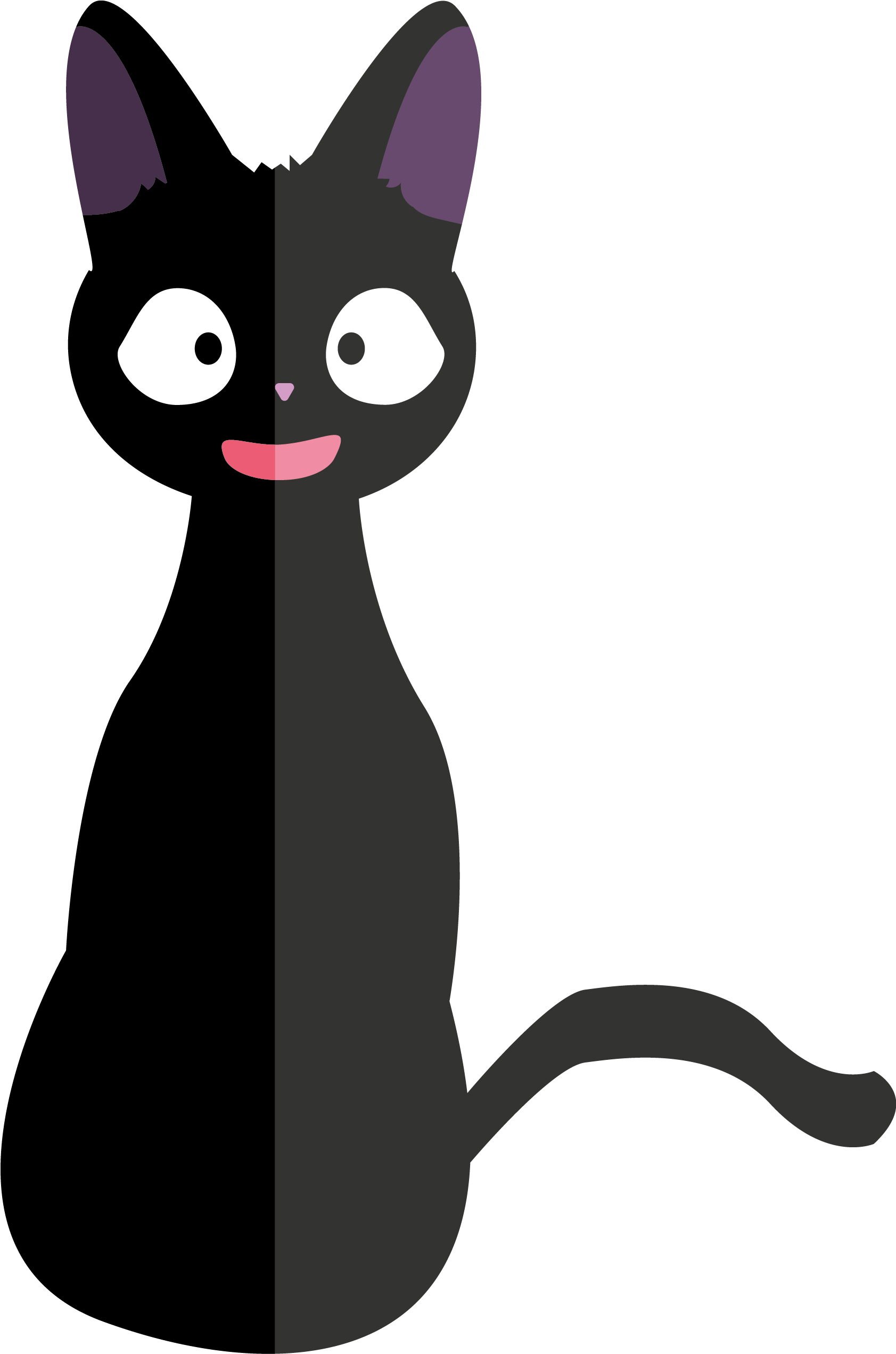 Vector Cat Face Transparent PNG Image