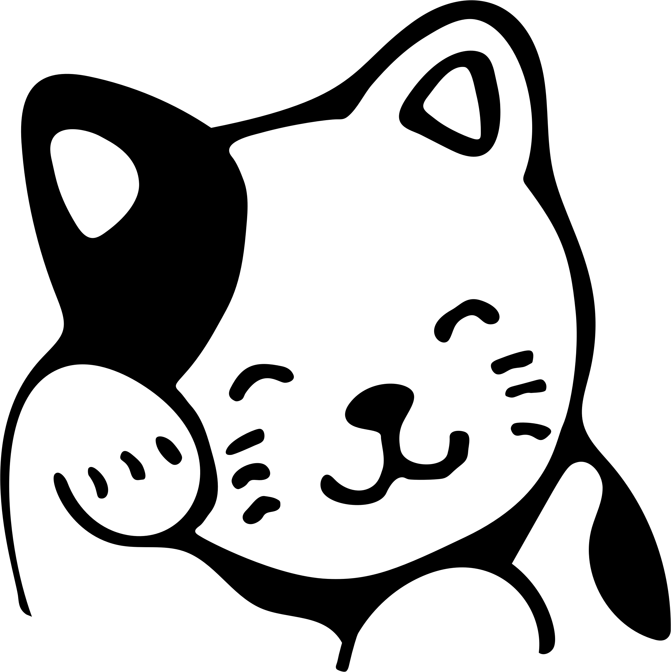 Vector Cat Face Transparent PNG Image