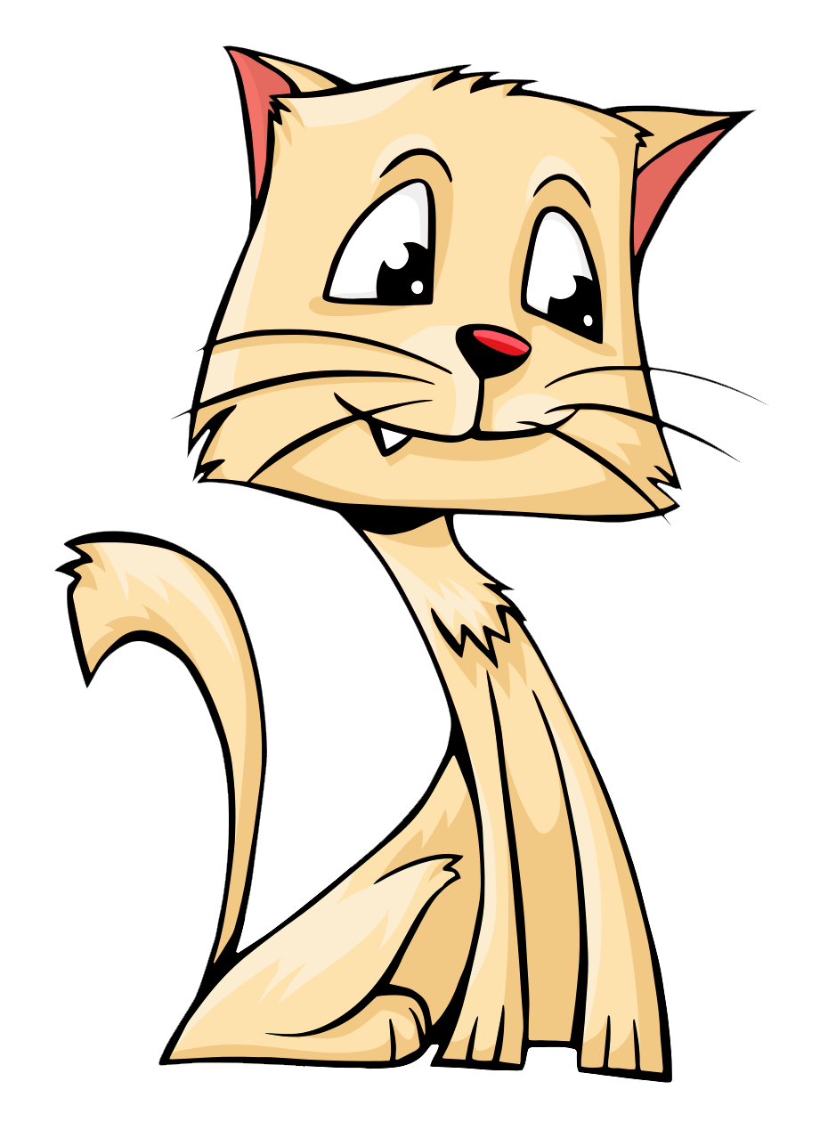 Vector Cat Face Transparent PNG Image