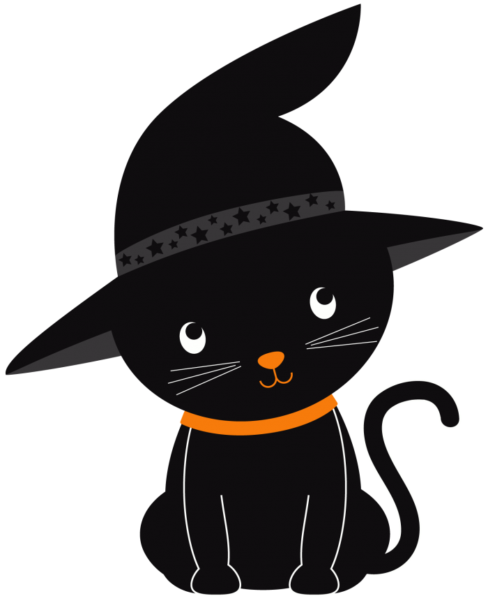 Vector Halloween Cat Transparent PNG Image