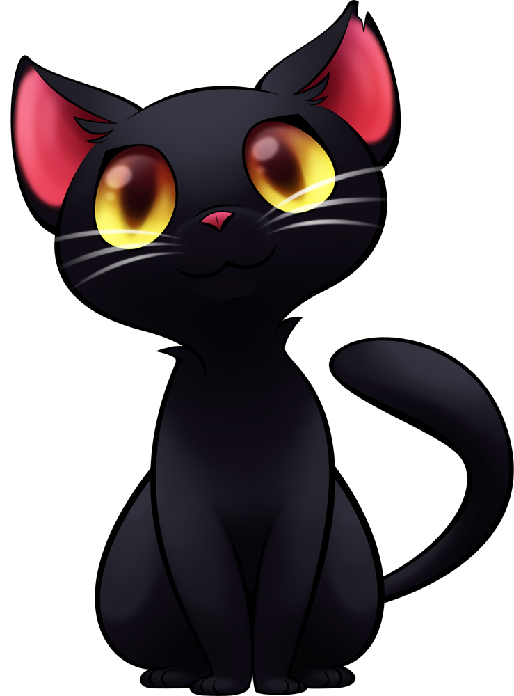 Black Cat Transparent PNG Image