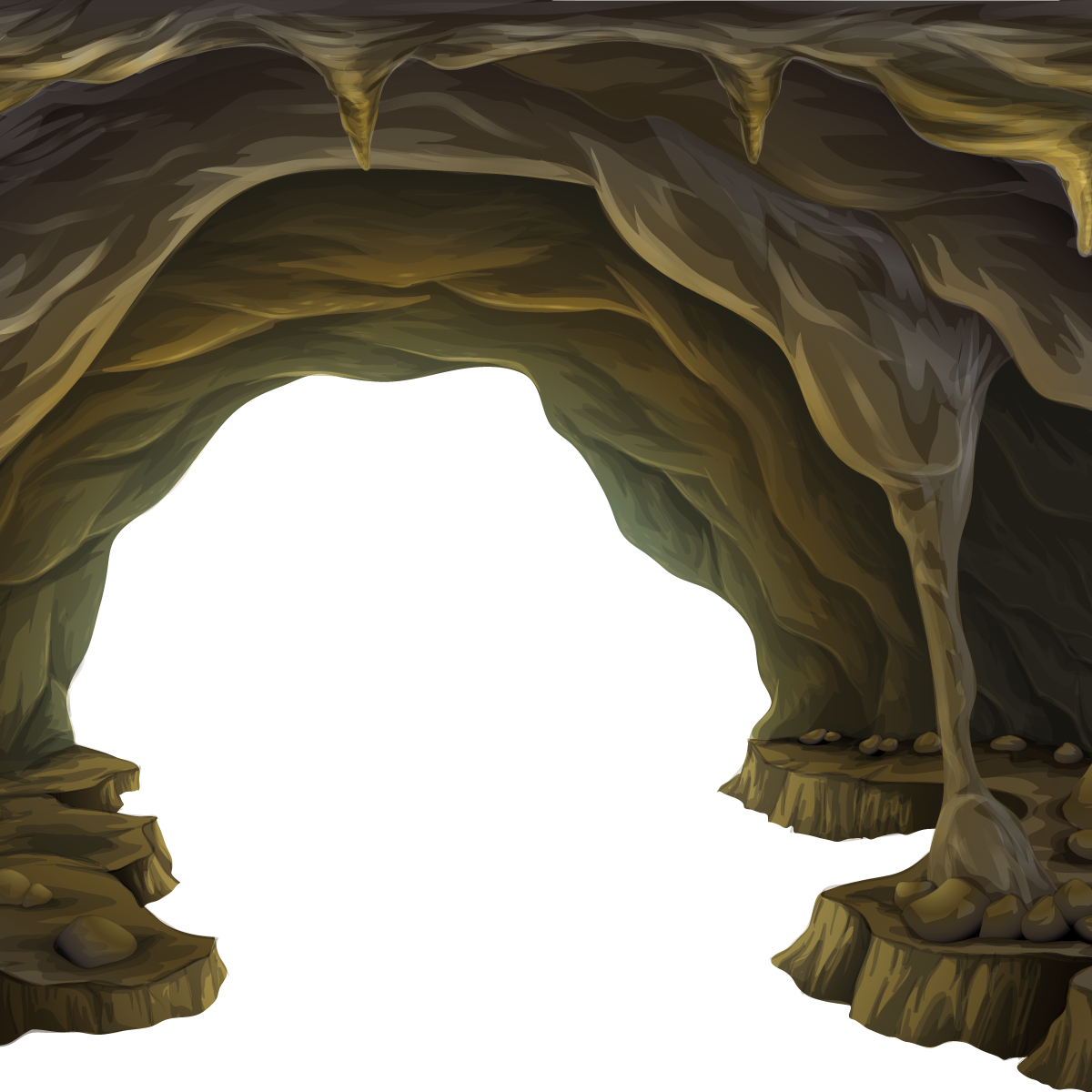 Layers Shutterstock Cave Formation File Transparent PNG Image