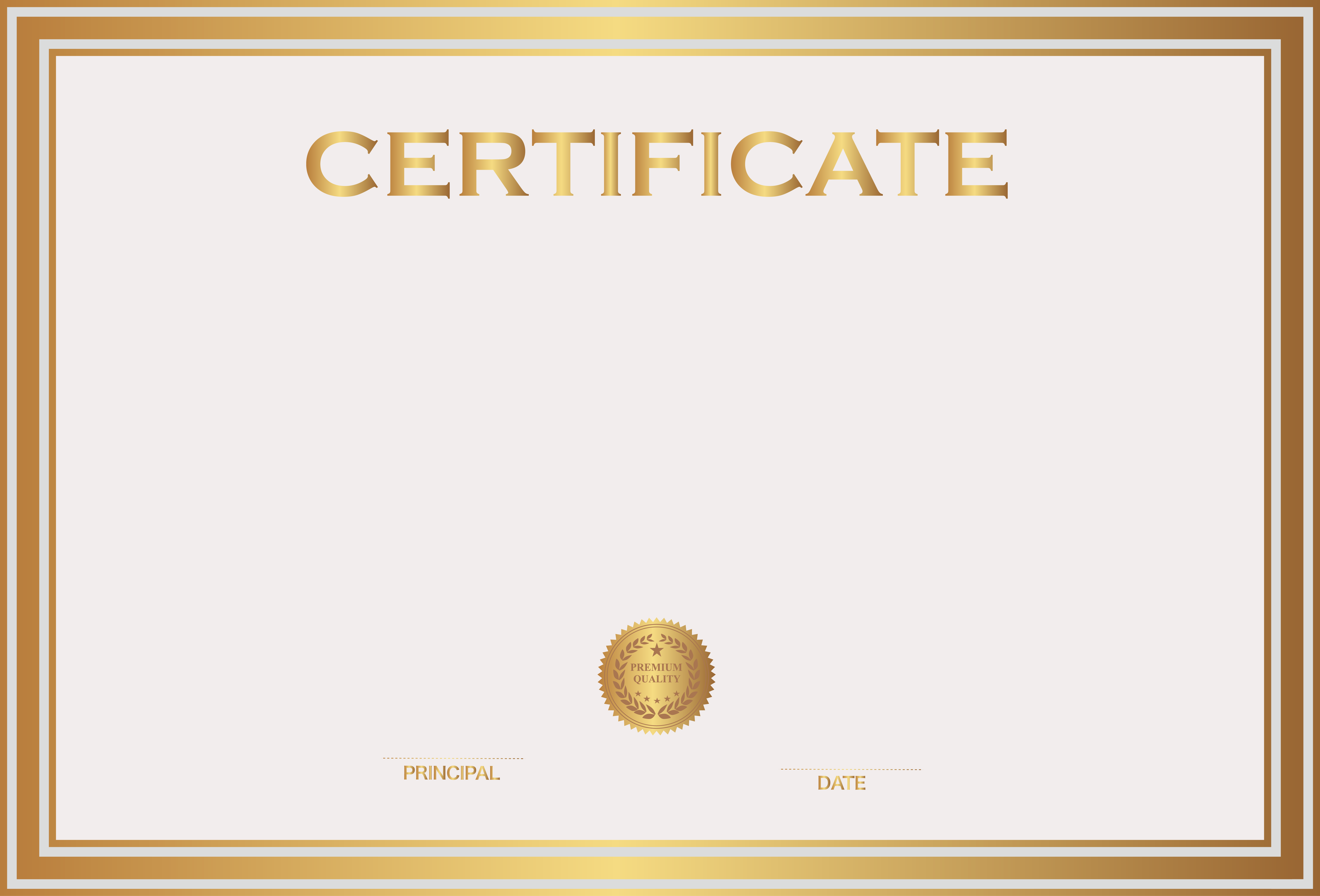 Certificate Template Transparent PNG Image