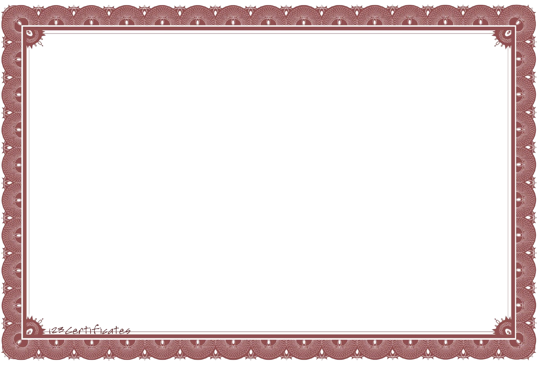 Certificate Template Transparent PNG Image