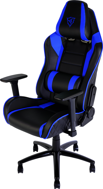 Blue Gaming Chair Dxracer Black Transparent PNG Image