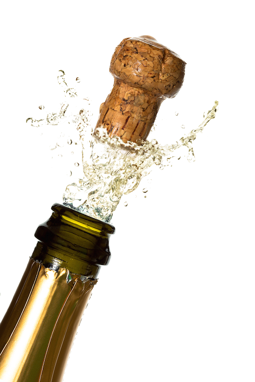 Champagne Popping Transparent PNG Image