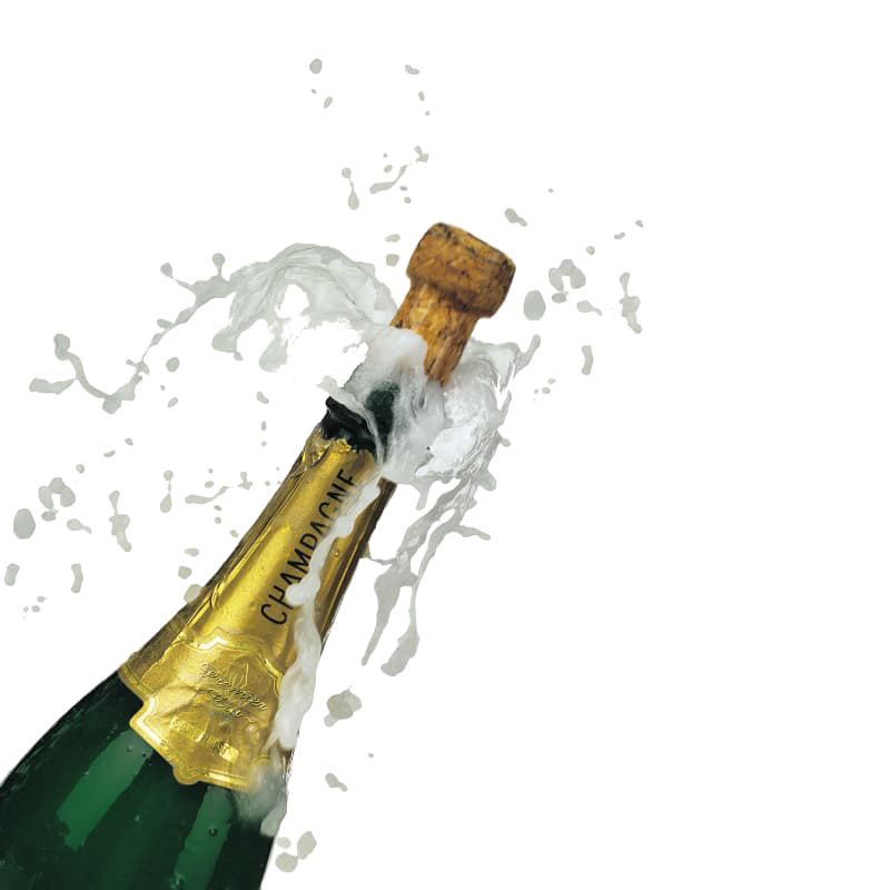 Champagne Popping Transparent PNG Image