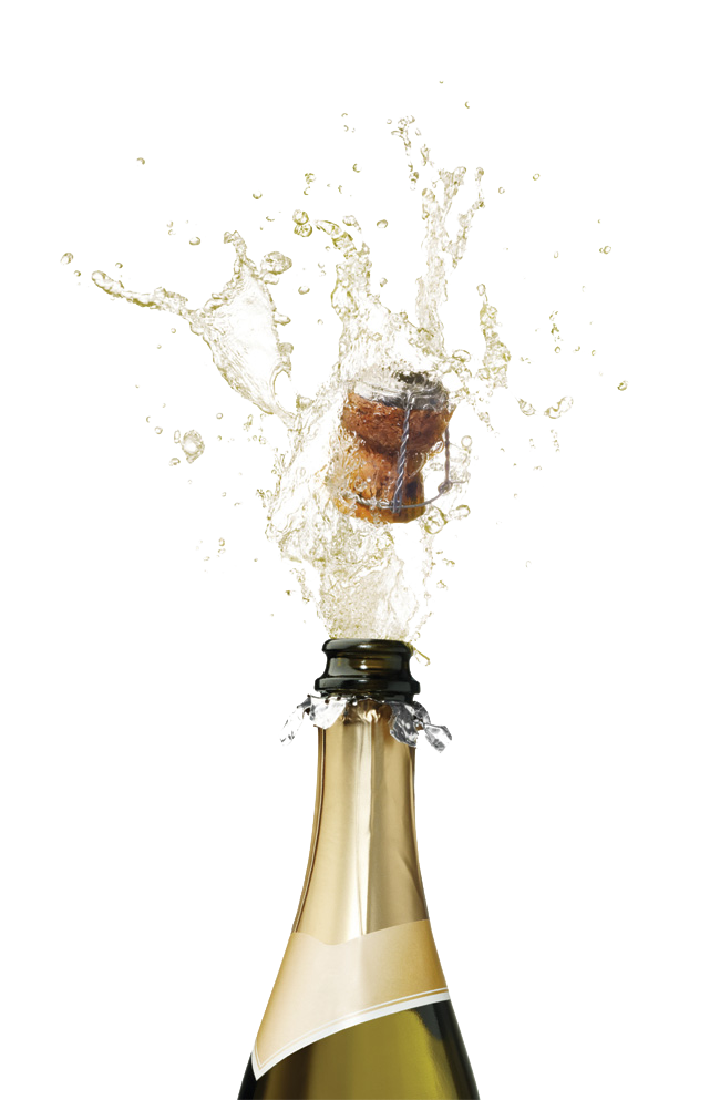 Champagne Popping Transparent PNG Image