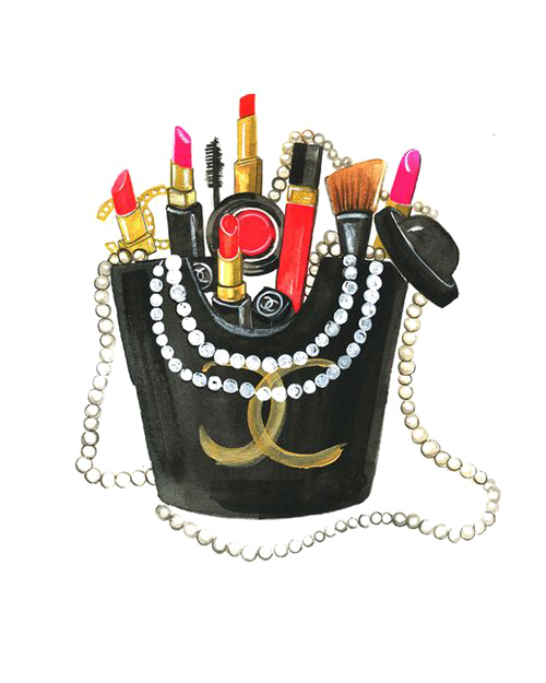 Makeup Poster Fashion Chanel Illustration Transparent PNG Image