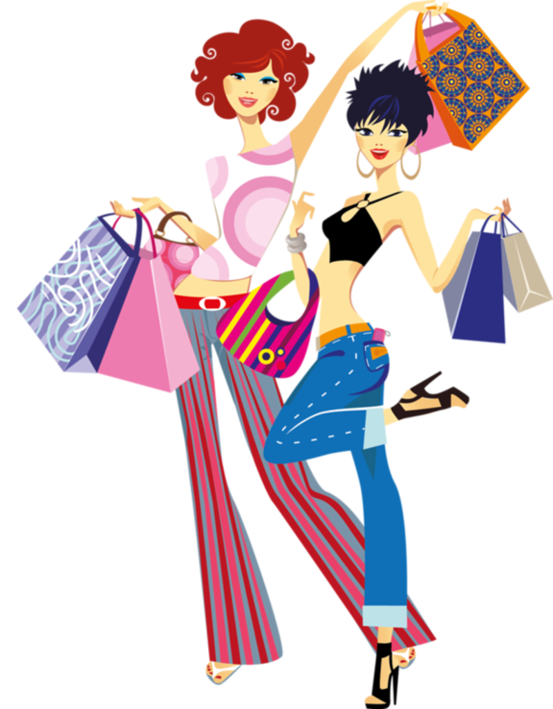 Fashion Shopping Chanel Cartoon Transparent PNG Image