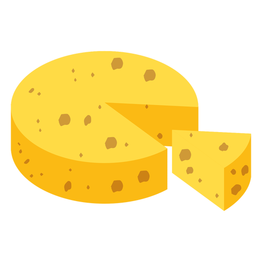 Cheese Piece Yellow Transparent PNG Image