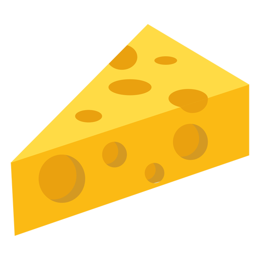 Cheese Piece Yellow Transparent PNG Image