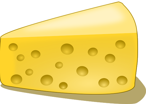 Cheese Piece Yellow Transparent PNG Image
