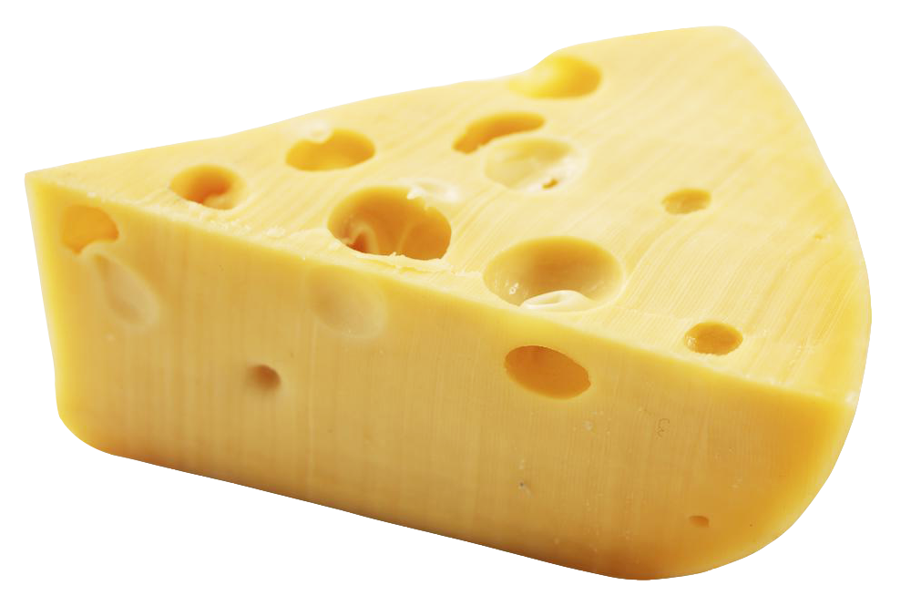 Cheese Piece Yellow Transparent PNG Image