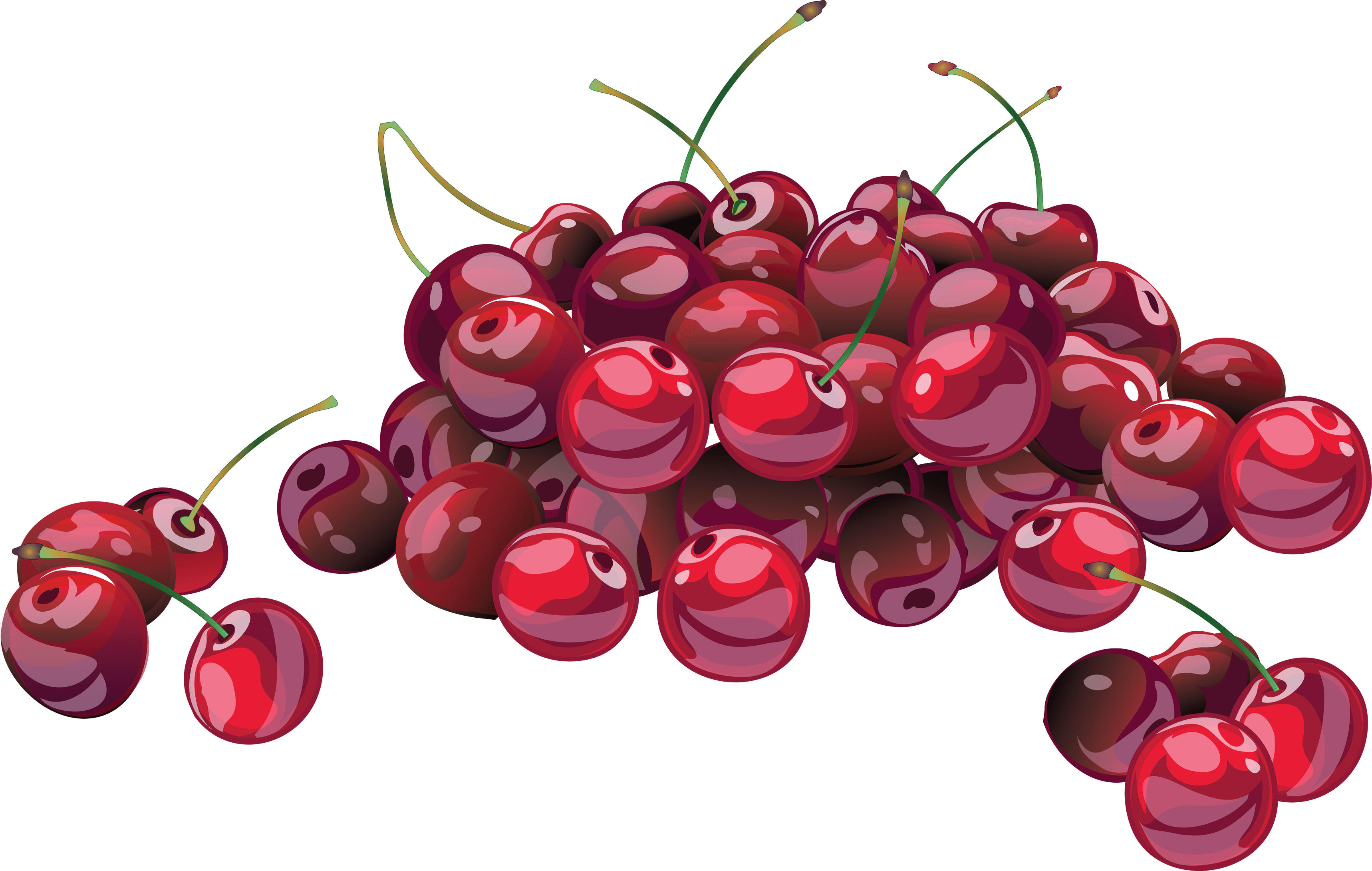 Red Cherry Transparent PNG Image