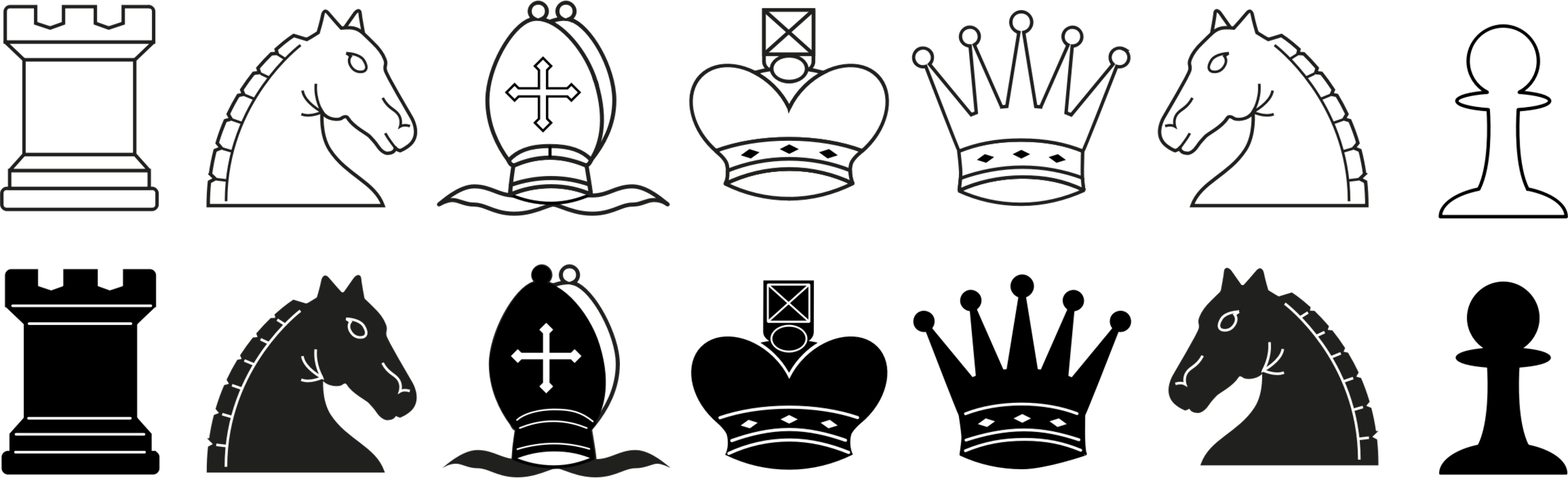 Chess Pieces Transparent PNG Image
