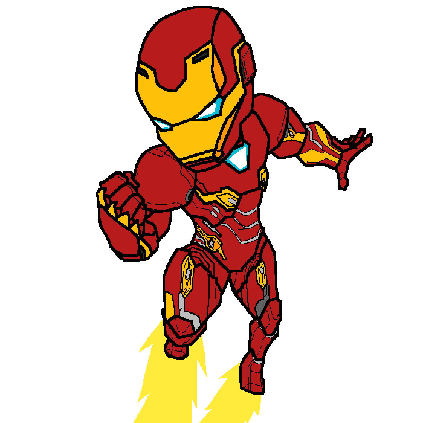 Chibi Iron Man Transparent PNG Image