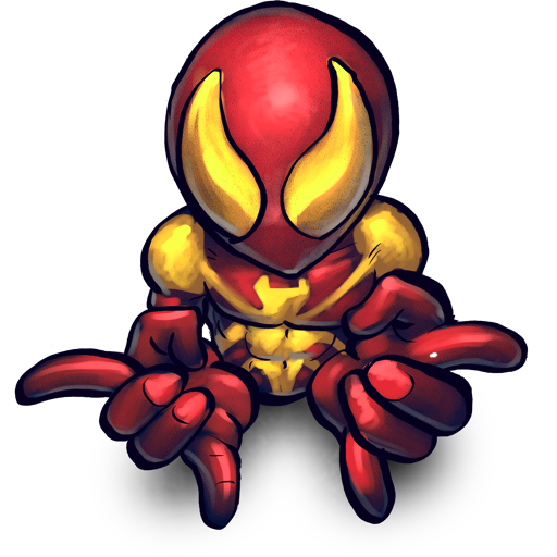 Chibi Vector Iron Man Transparent PNG Image