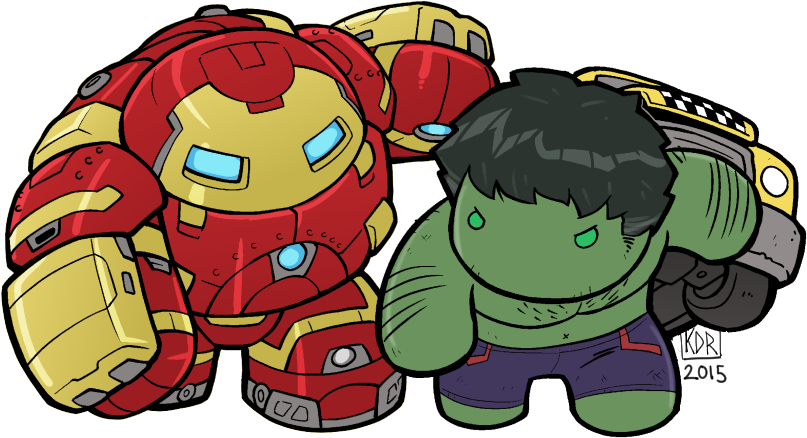 Chibi Vector Iron Man Transparent PNG Image