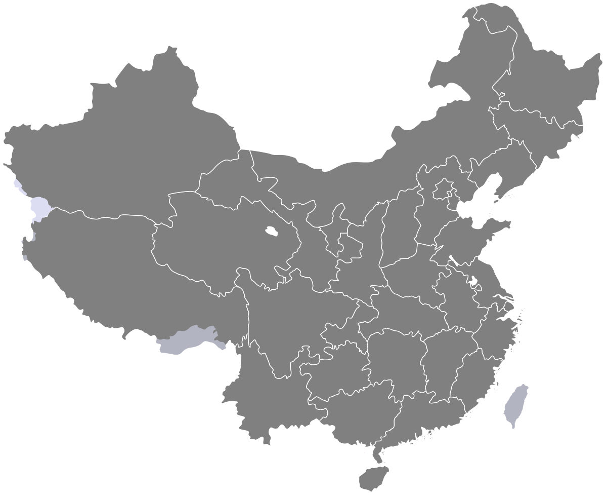 China Border Map Transparent PNG Image